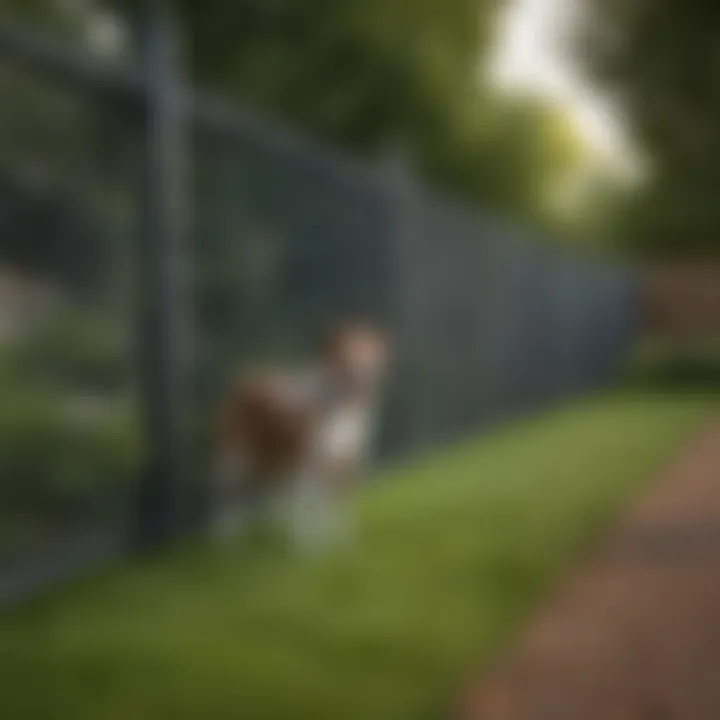 Innovative chain-link fence solution that ensures security for dogs