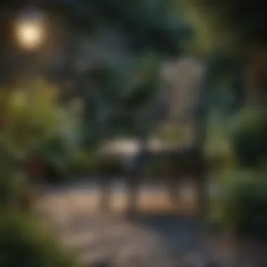 Decorative garden furniture enhancing the landscape