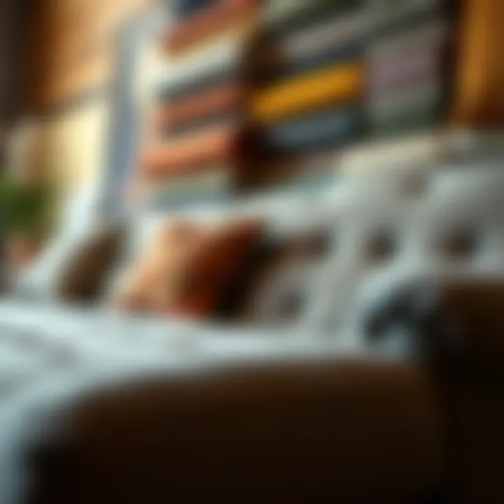 Variety of Upholstery Materials for Selection Diverse range of upholstery materials displayed for selection