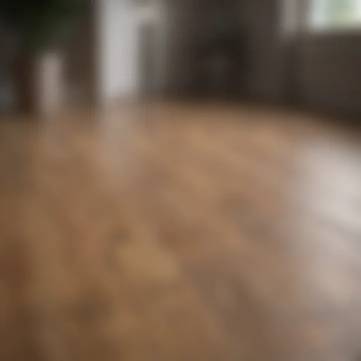 Durable laminate flooring suitable for country settings.