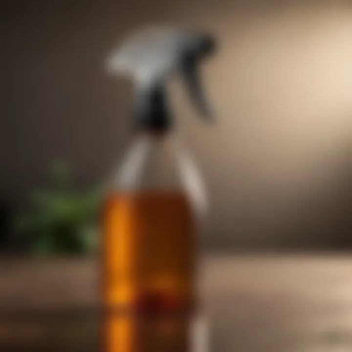 Homemade spray bottle ready for application
