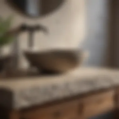 Integrating Natural Materials Natural stone sink in a rustic setting