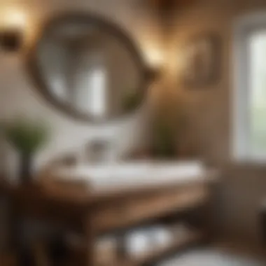 The Charm of Rustic Accents Rustic decor elements in a bathroom