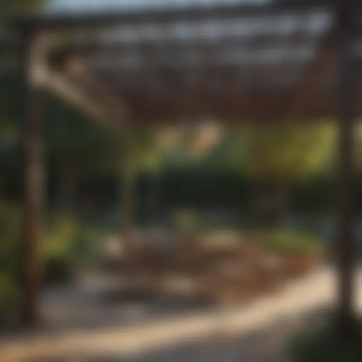 Materials and tools required for pergola construction