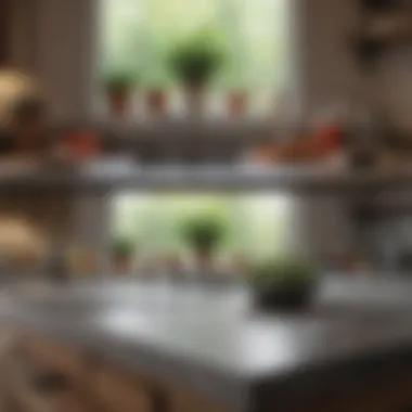 Transformation of Kitchen Countertop Organization Before and after comparison of organized kitchen countertop