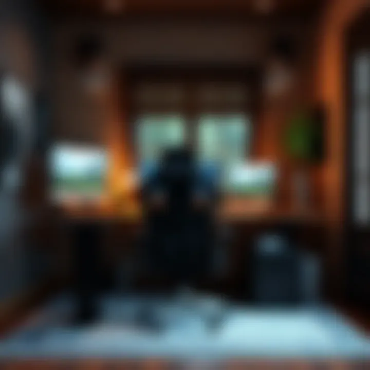 Ergonomic gaming chair and desk arrangement