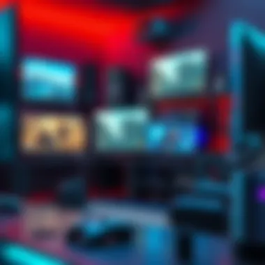 High-tech gaming equipment showcased