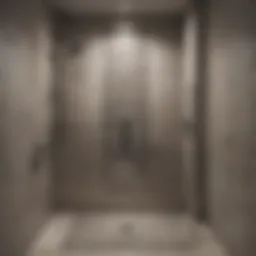 Elegant modern tile shower design showcasing intricate patterns