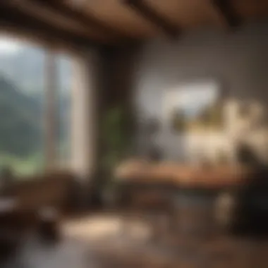 Harmonious color palette for mountain living