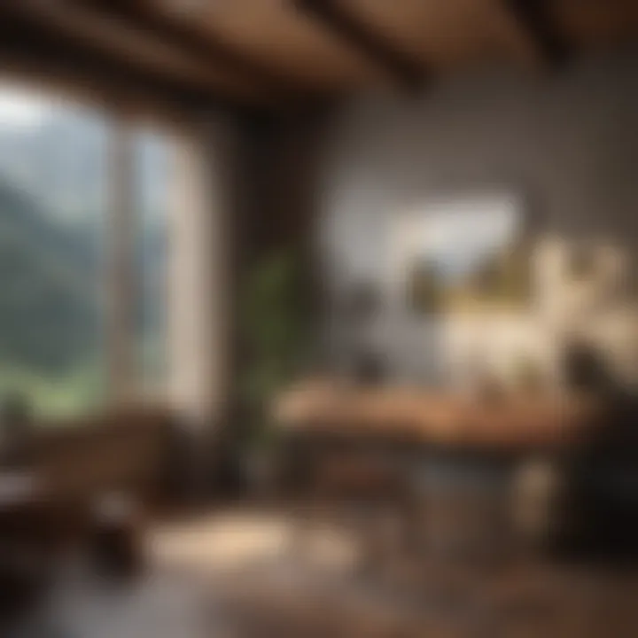 Harmonious color palette for mountain living