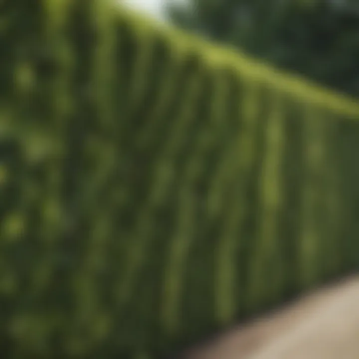 Diverse hedge types illustrating design versatility