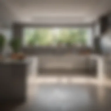 Aesthetic Elements in U-Shaped Kitchen Aesthetic elements enhancing the U-shaped kitchen's visual appeal