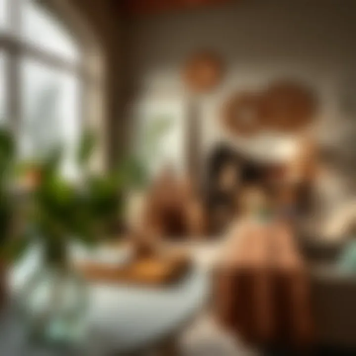 Adding Personal Flair with Decorative Elements Artistic decorative elements adding personal flair to a room