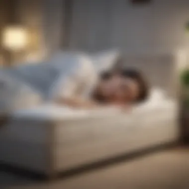 Illustration of a person experiencing discomfort while sleeping