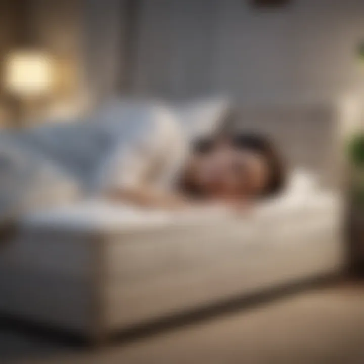 Illustration of a person experiencing discomfort while sleeping