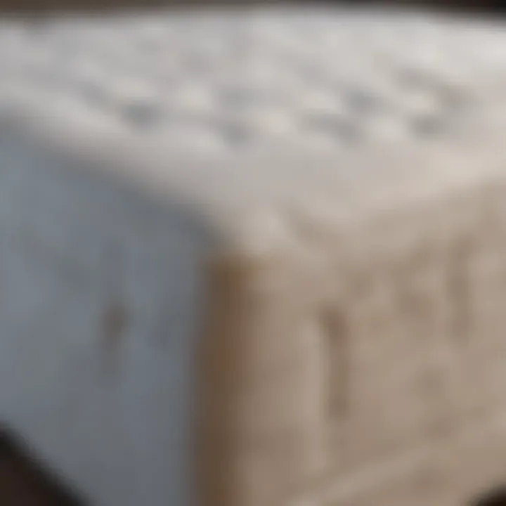 Visual representation of mattress wear and tear over time