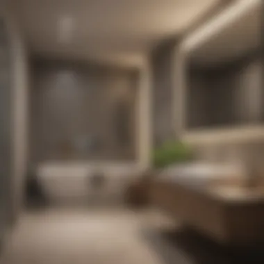 Diagram illustrating the correlation between bathroom size and wattage requirements