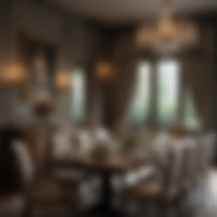 Timeless dining room with elegant table settings and classic furnishings