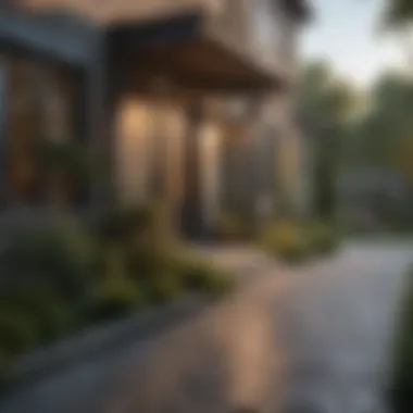 Outdoor patio staged for inviting curb appeal