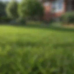 A lush green lawn with healthy grass and no crabgrass visible