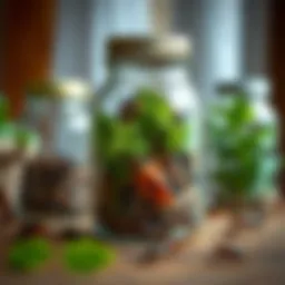 Homemade cockroach repellents in jars