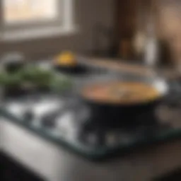 Tools for cleaning glass cooktop