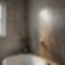 Mold forming on bathroom wall