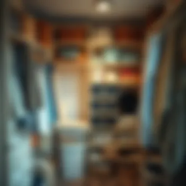 Creative Closet Storage Techniques A well-organized closet featuring creative storage techniques and a clutter-free environment.