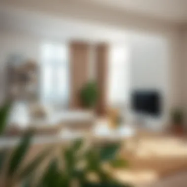 Minimalist Living Room Organization A beautifully organized living room showcasing minimalist decor and efficient space usage.