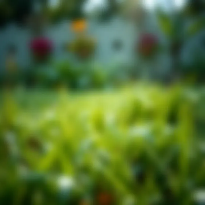 Eco-friendly weed control methods highlighted in a garden