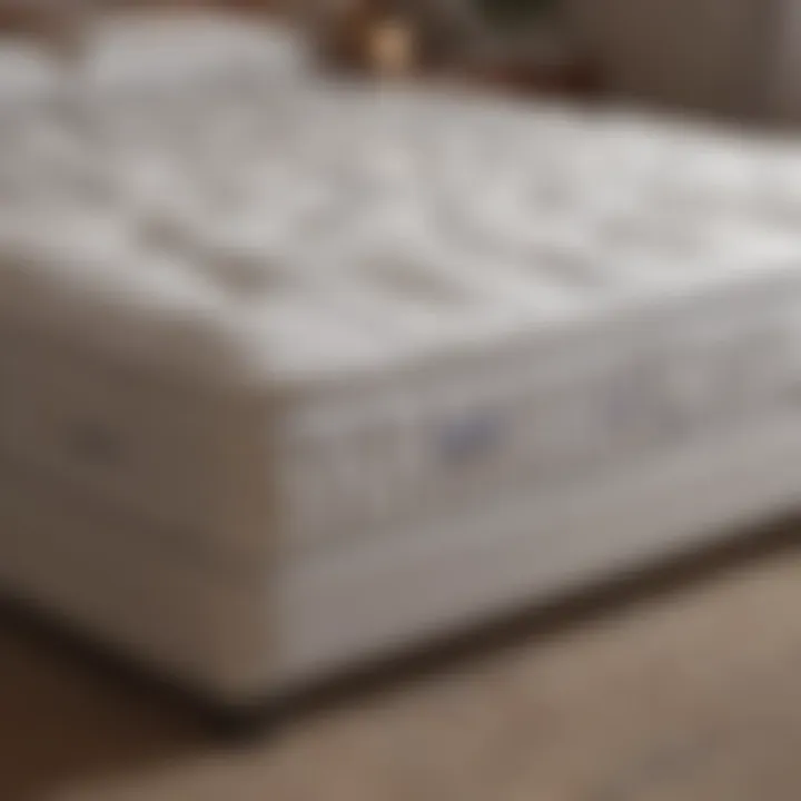 Illustration of mattress types and their features