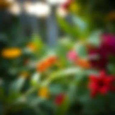 Natural predators of aphids in a garden setting