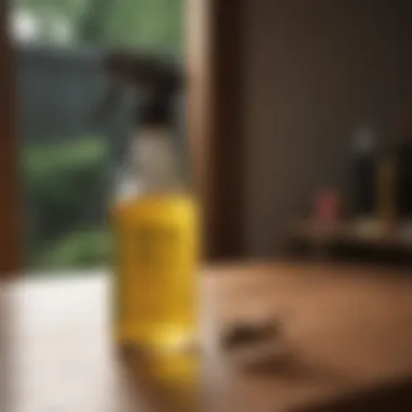 Eco-Friendly Wasp Repellent Eco-friendly wasp repellent in a spray bottle