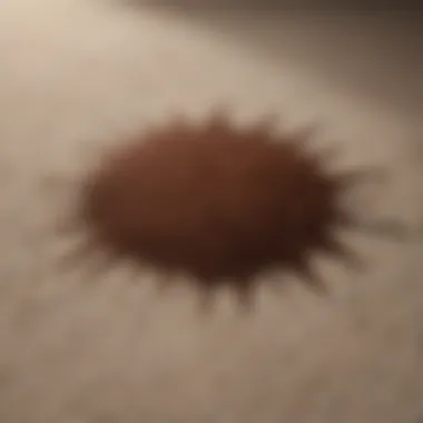 Chocolate stain on carpet