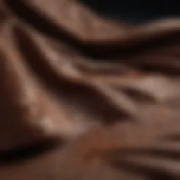 Chocolate stain on fabric