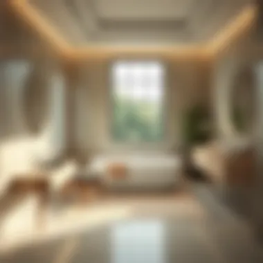 Luxurious bathroom featuring stylish non-slip flooring