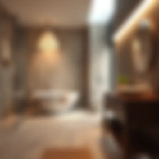 Elegant non-slip tile showcasing modern bathroom design