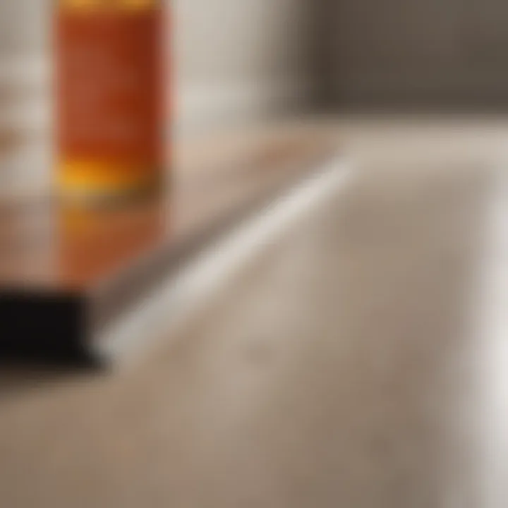 Homemade cleaning solution ingredients for baseboards