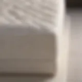 A premium memory foam mattress showcasing its contouring properties.