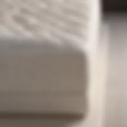 A premium memory foam mattress showcasing its contouring properties.