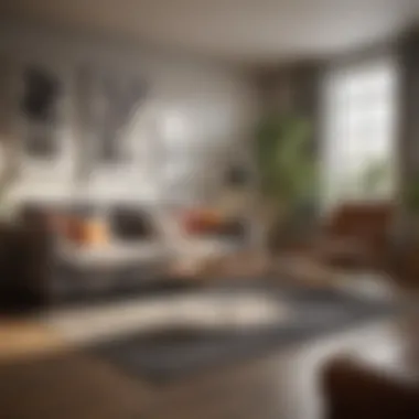 Diverse living room showcasing various couch styles