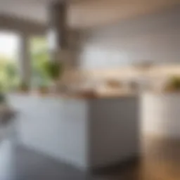 Brightly lit kitchen showcasing daylight lighting effects