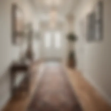 Elegant Lulu and Georgia runner rug in a contemporary hallway