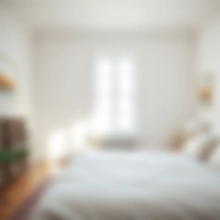 Bright and Airy Space with Natural Light Bright bedroom with natural light highlighting white walls