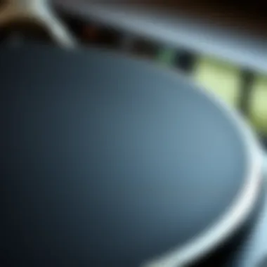 Quality Surface of Induction Cookware Close-up of the induction pan's durable surface to illustrate quality