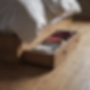 Variety of Under Bed Storage Materials Different materials of under bed storage options displayed