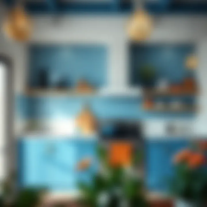 Notable Exploring Blue Kitchen Wall Decor