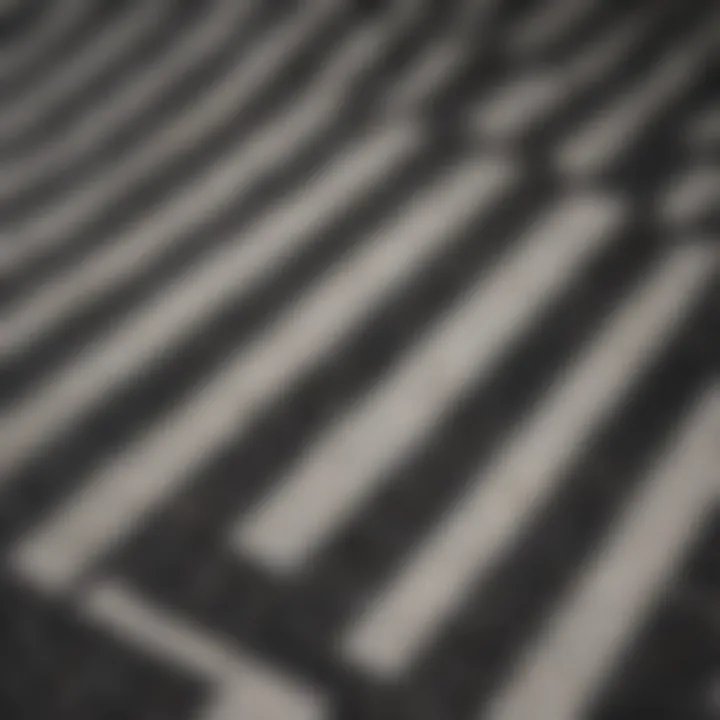 Close-up of textured checkered flag vinyl flooring