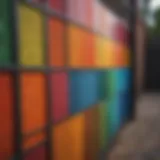 Vibrant color palette for fencing materials