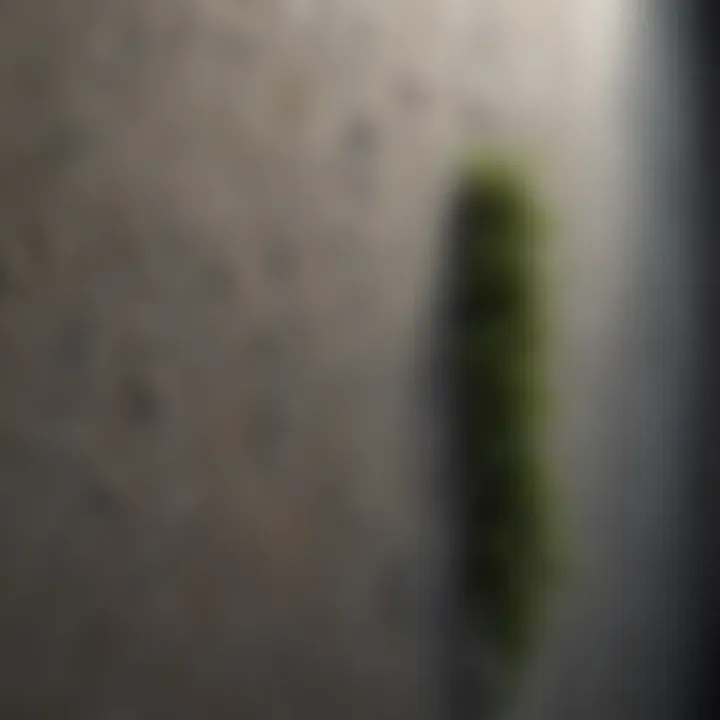Textured wall surfaces created with designer paint
